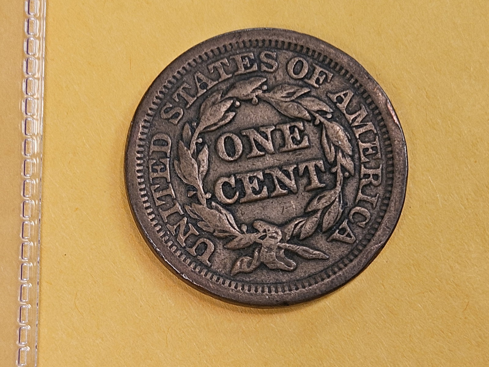 1846 Braided Hair large cent in Very Fine plus - 3