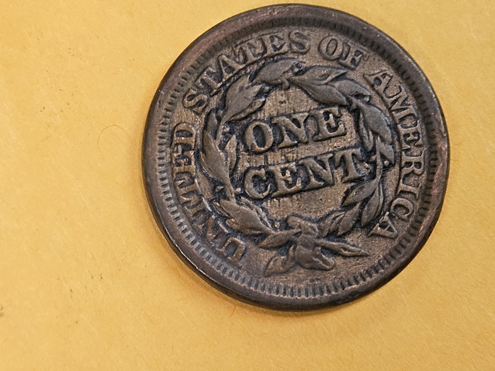 1848 Braided Hair Large Cent - 3