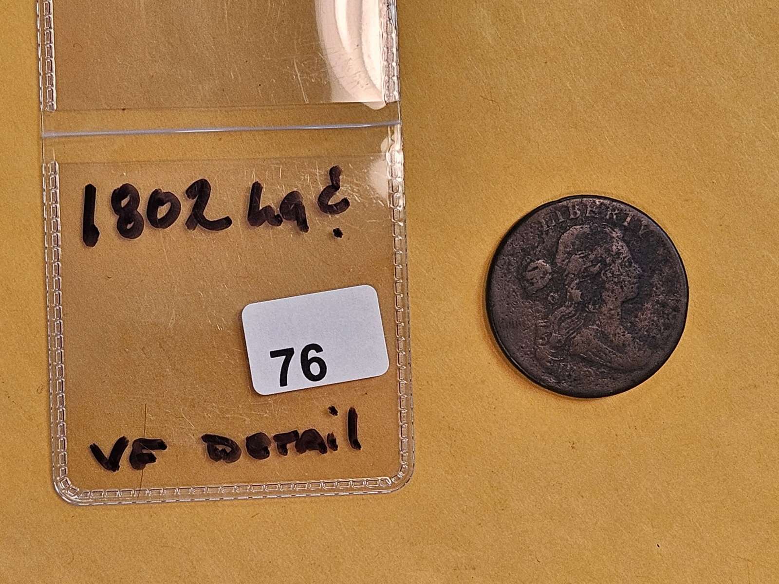 1802 Draped Bust Large Cent - 2