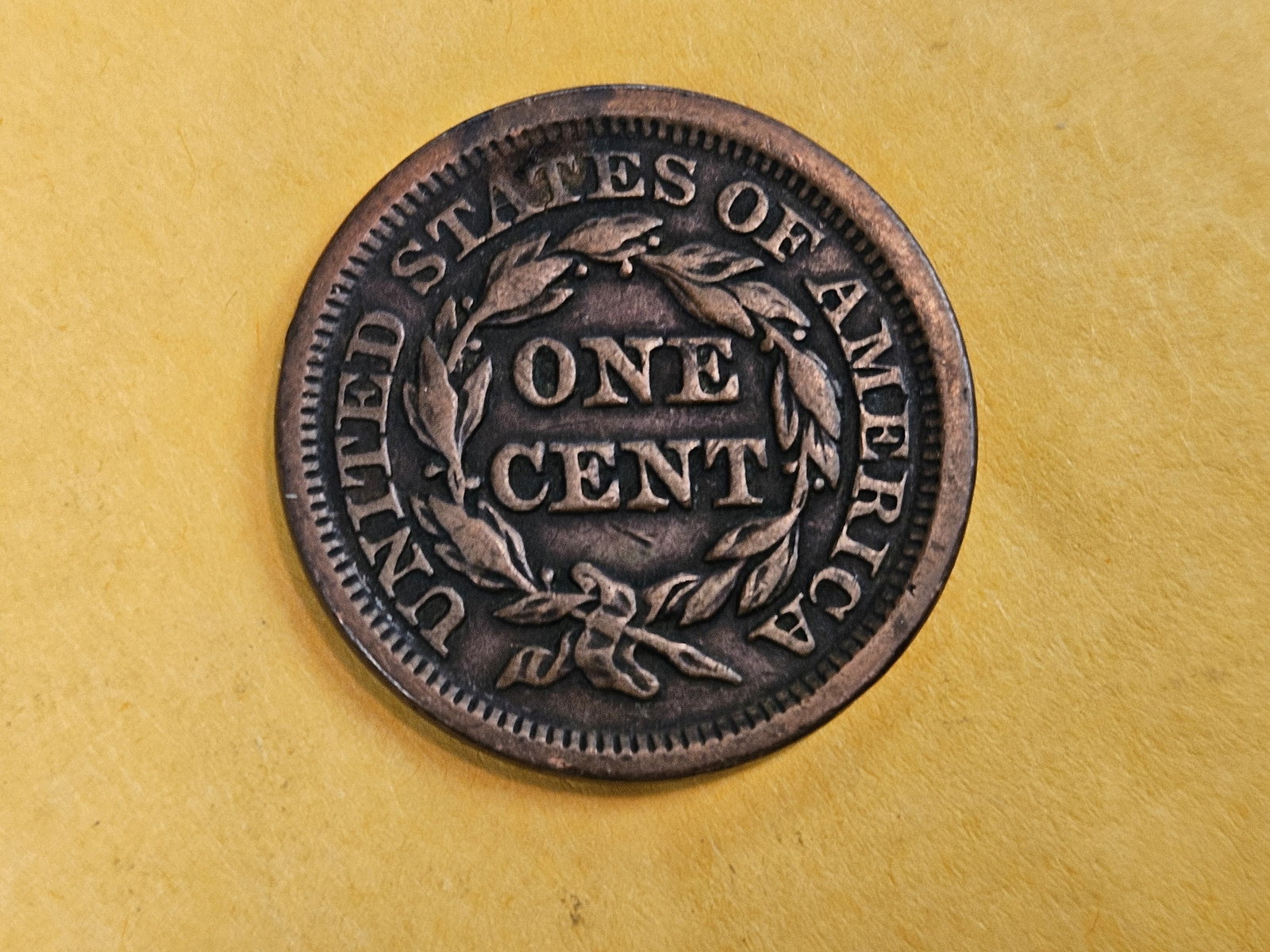 1847 Braided Hair Large Cent - 3
