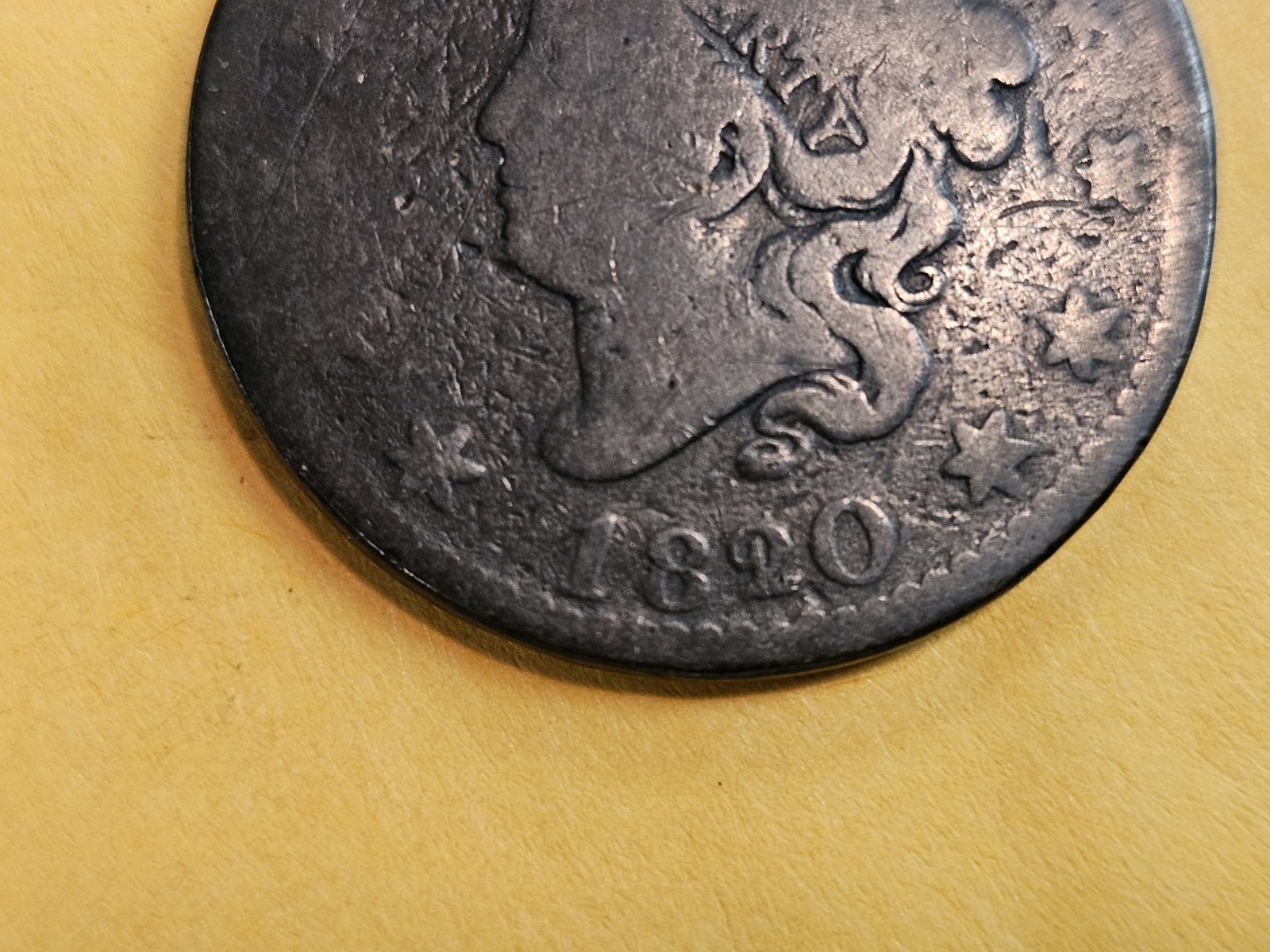 1820 and 1820/19 Coronet Head Large Cents - 4