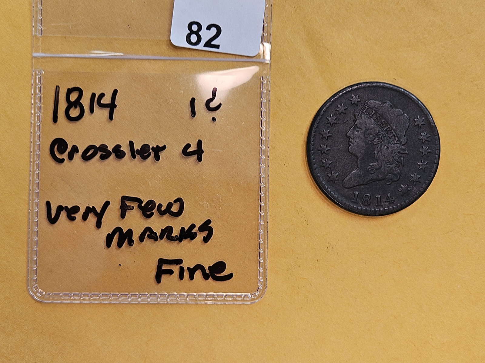 Better Date 1814 Classic Head Large Cent in Fine - 2