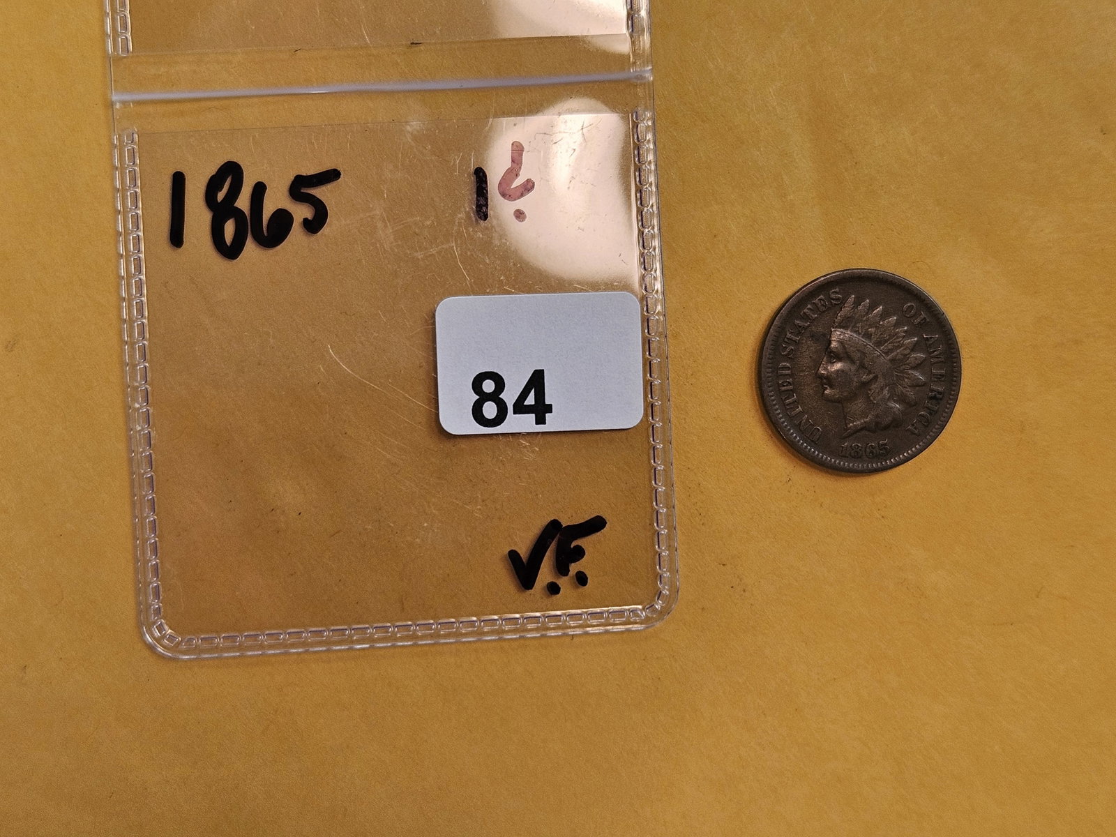 Better Date 1865 Indian Cent - 2