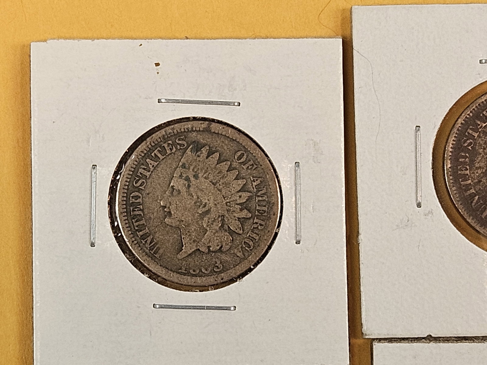 Ten mixed Copper-Nickel Indian Cents - 2