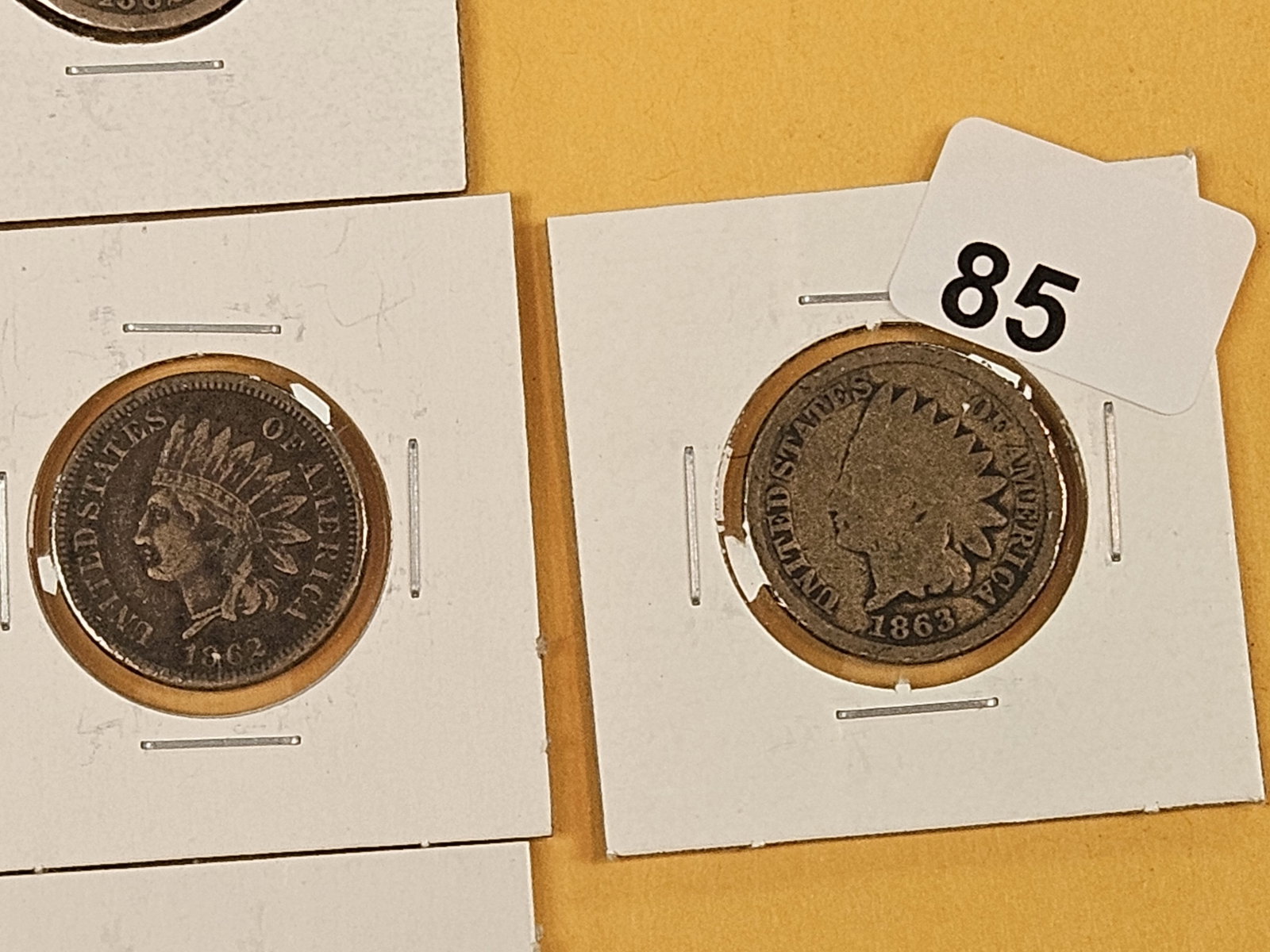 Ten mixed Copper-Nickel Indian Cents - 5
