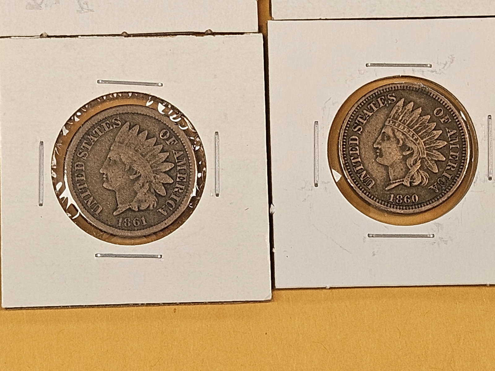 Ten mixed Copper-Nickel Indian Cents - 6