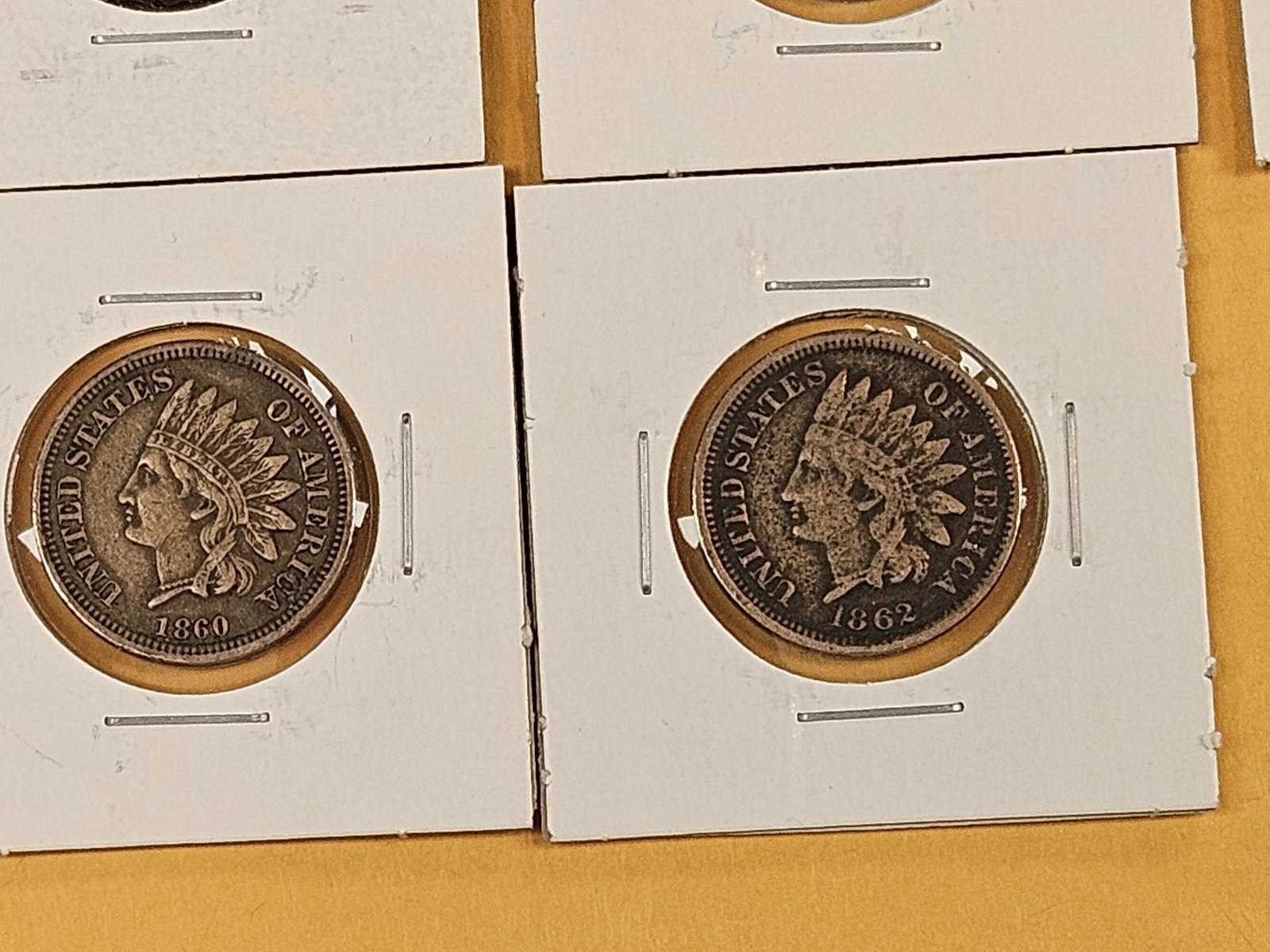 Ten mixed Copper-Nickel Indian Cents - 7