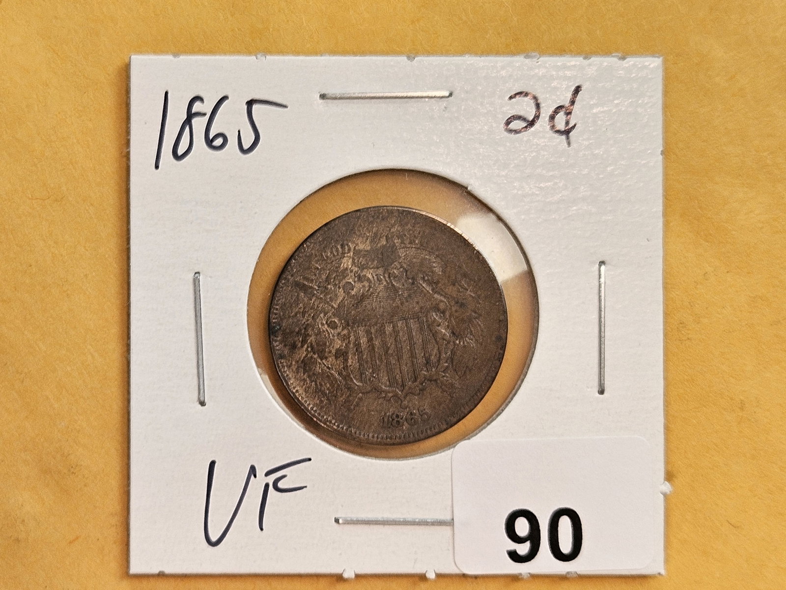 1865 Two Cent piece - 2