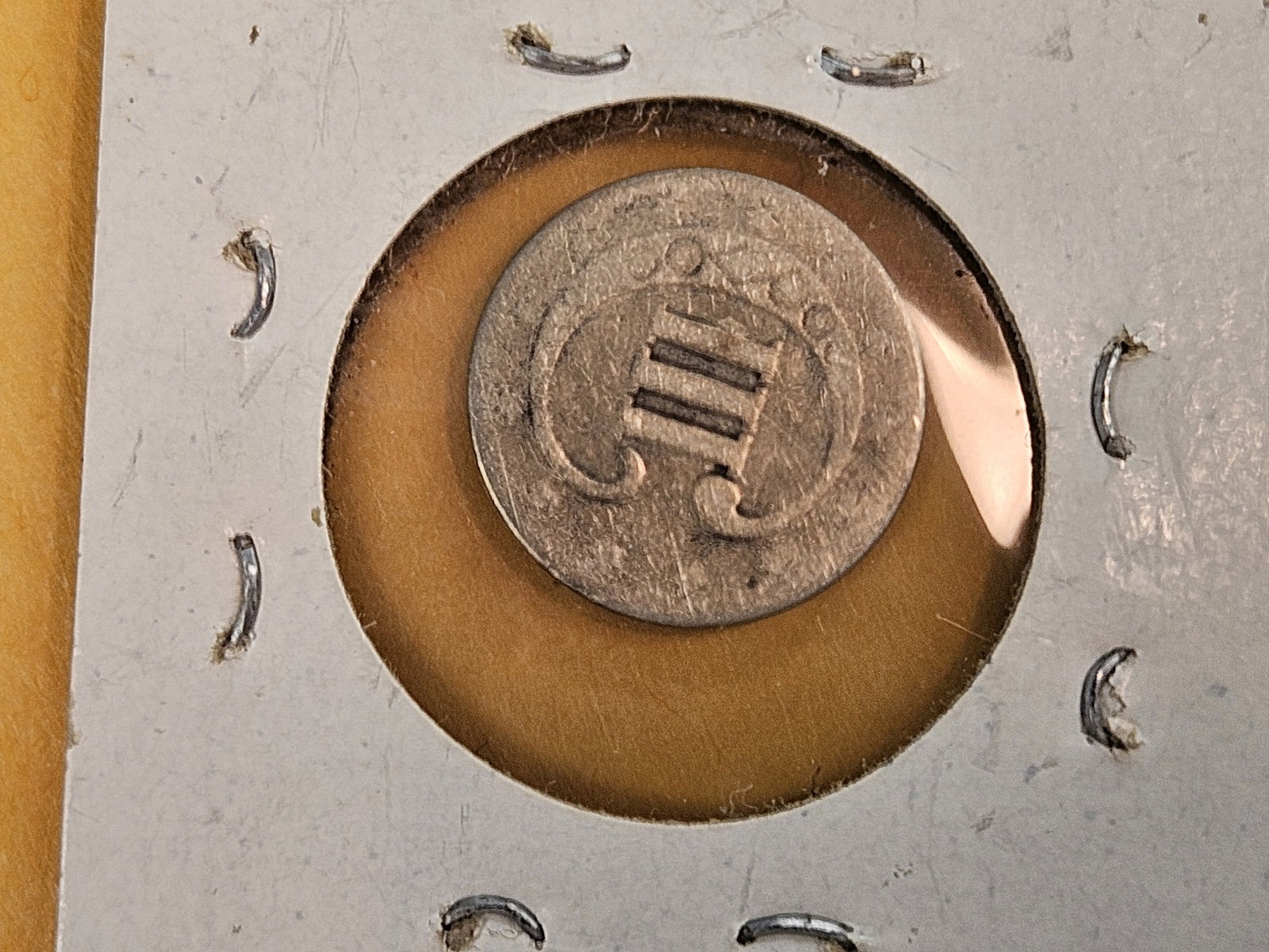 Four mixed Three Cent pieces - 3