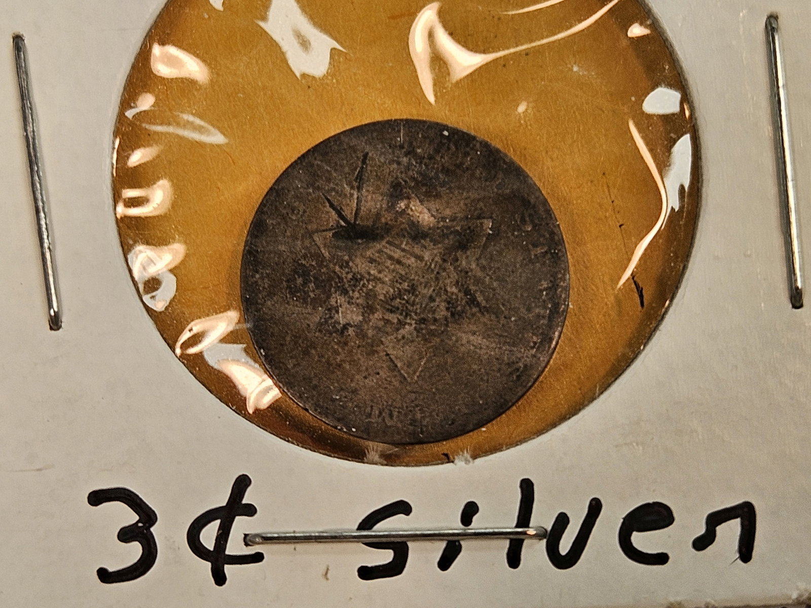 Four mixed Three Cent pieces - 4