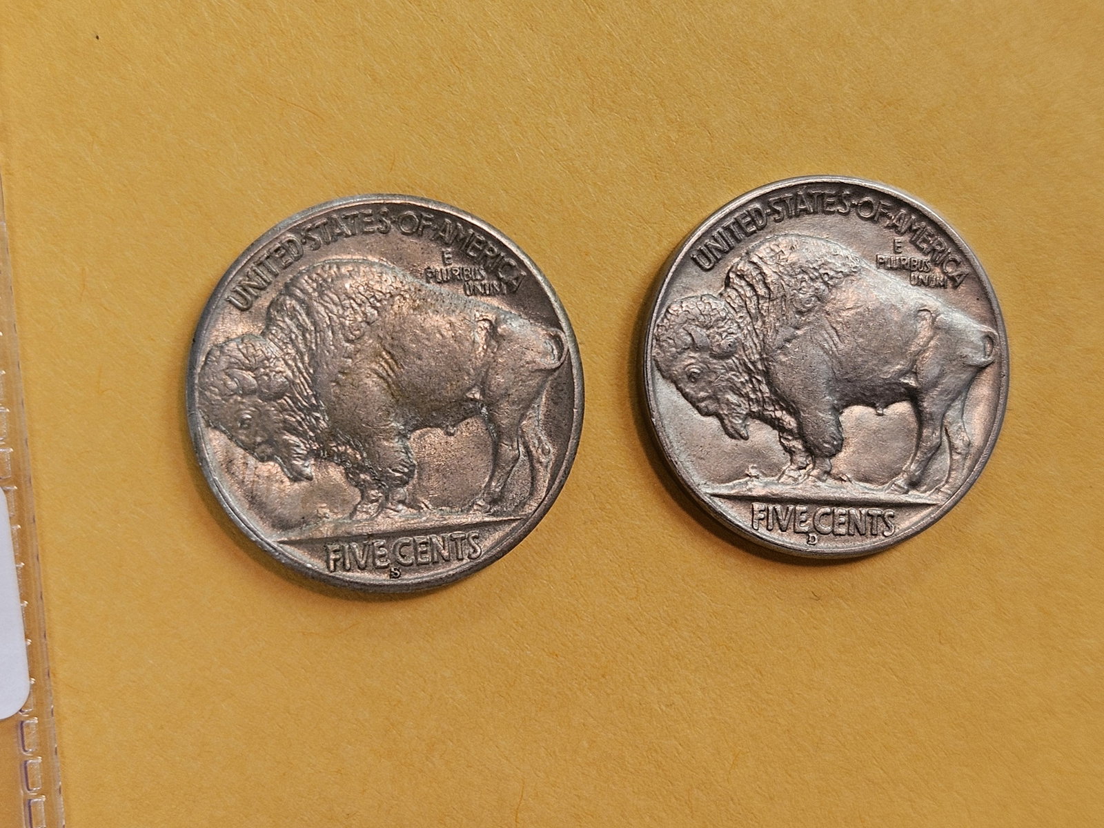 Choice and Very Choice Brilliant uncirculated Buffalo Nickels - 5