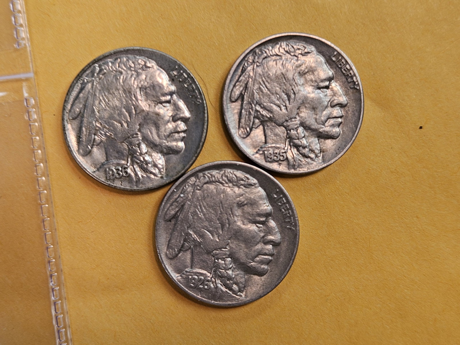 Three Brilliant Uncirculated plus Buffalo Nickels - 2