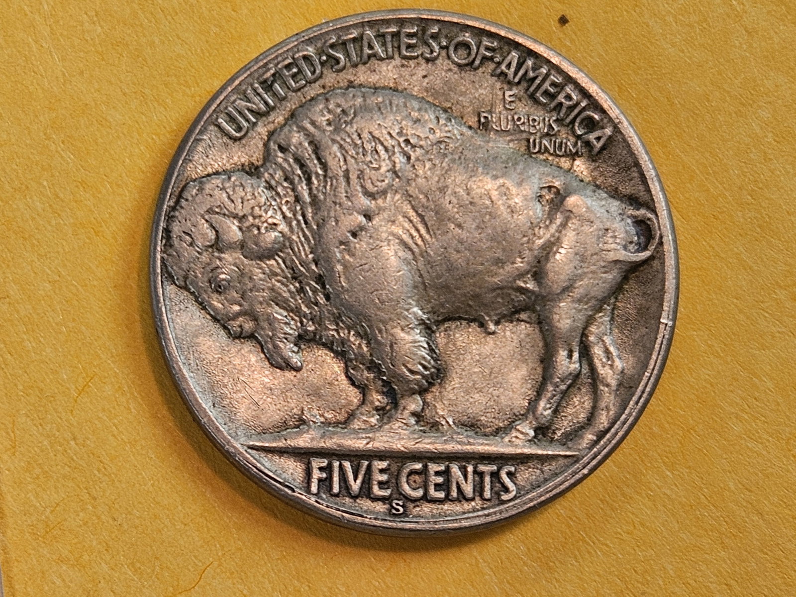 Semi-Key 1919-S Buffalo Nickel in About Uncirculated plus - 3