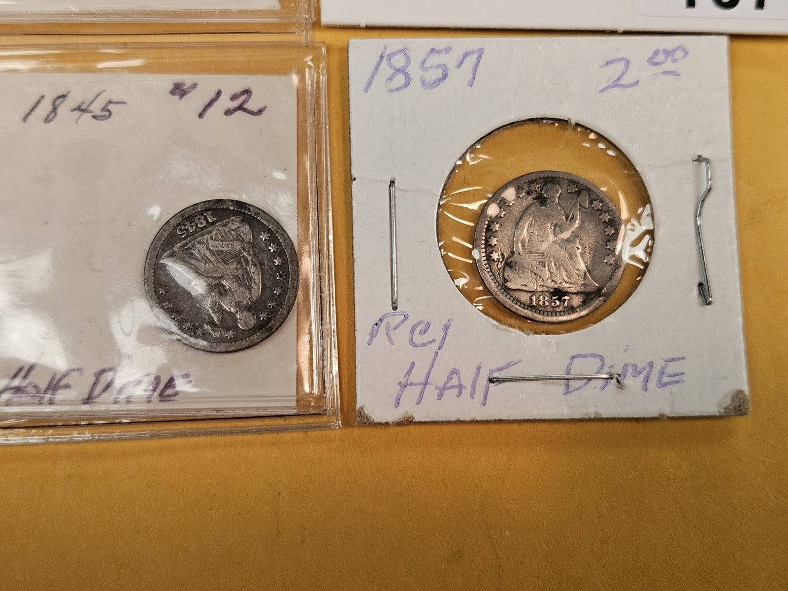 Four Seated Liberty silver Half-Dimes - 3