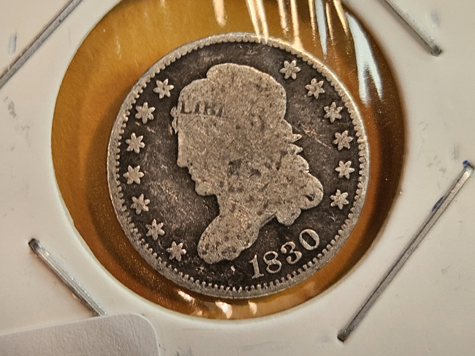 1830 and 1835 Capped Bust silver Half-Dimes - 2