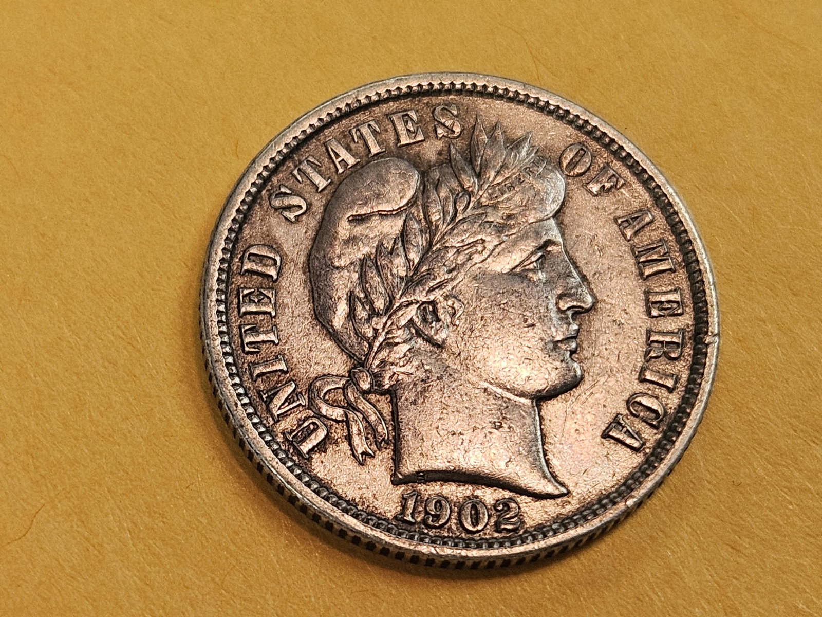 * 1902 Barber Dime in About Uncirculated plus! - 3