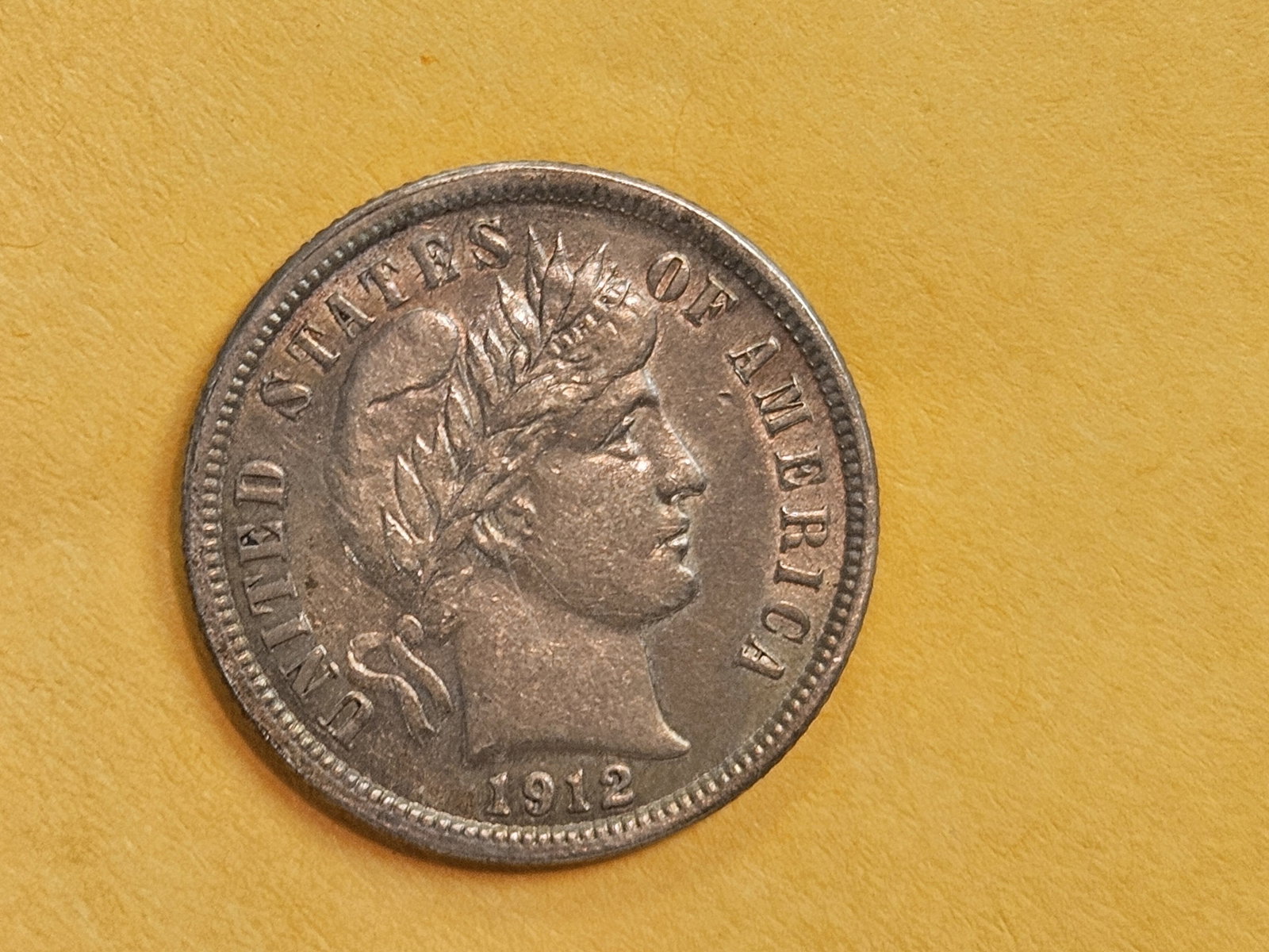 * 1912 Barber Dime in About Uncirculated plus! - 5