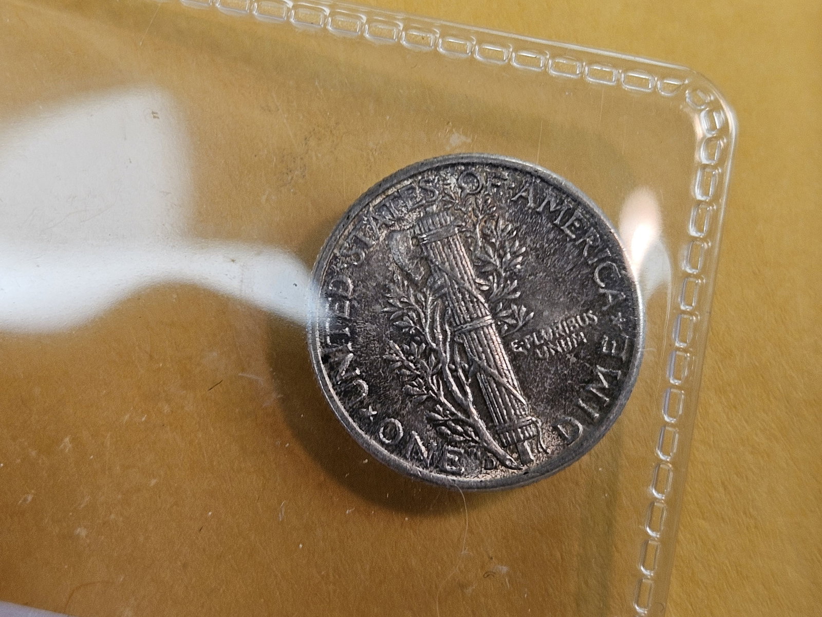 Three Brilliant Uncirculated plus Mercury silver Dimes - 5