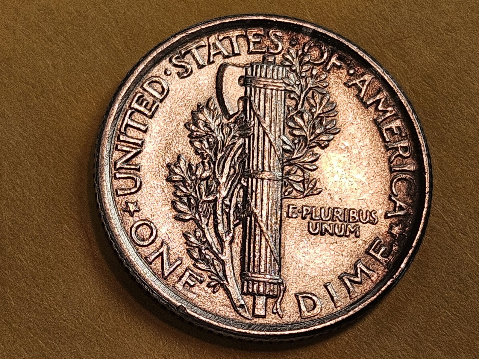Bright Uncirculated 1919 Mercury Dime - 7