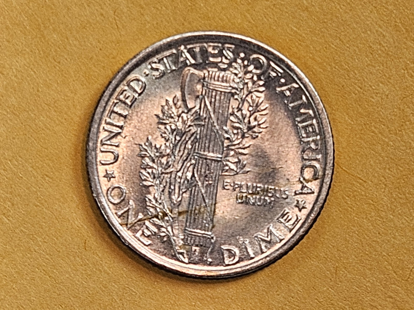 Very Choice Brilliant Uncirculated 1917 Mercury Dime - 7