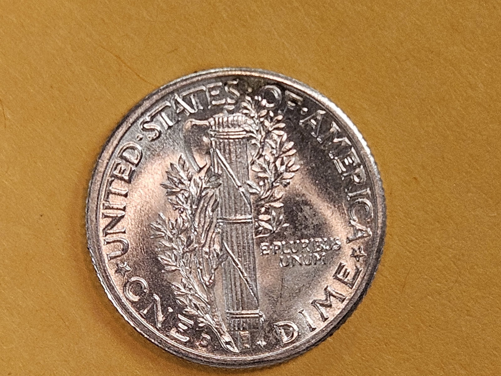GEM Brilliant Uncirculated 1941-D Mercury silver Dime FSB - 5