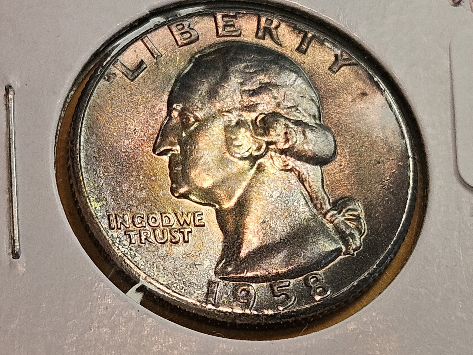 * GEM Brilliant Uncirculated 1958 Washington Quarter - 3
