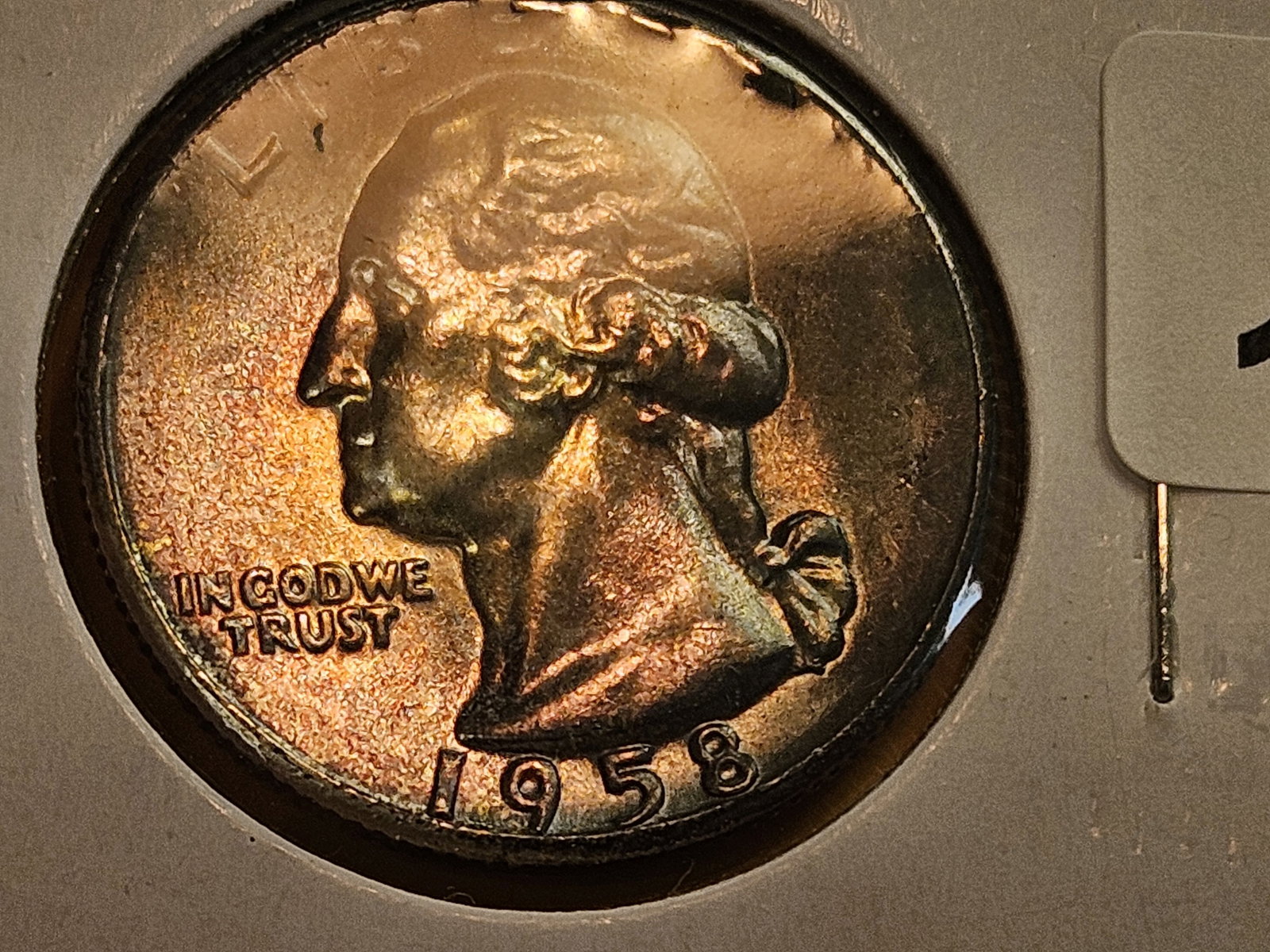 * GEM Brilliant Uncirculated 1958 Washington Quarter - 5