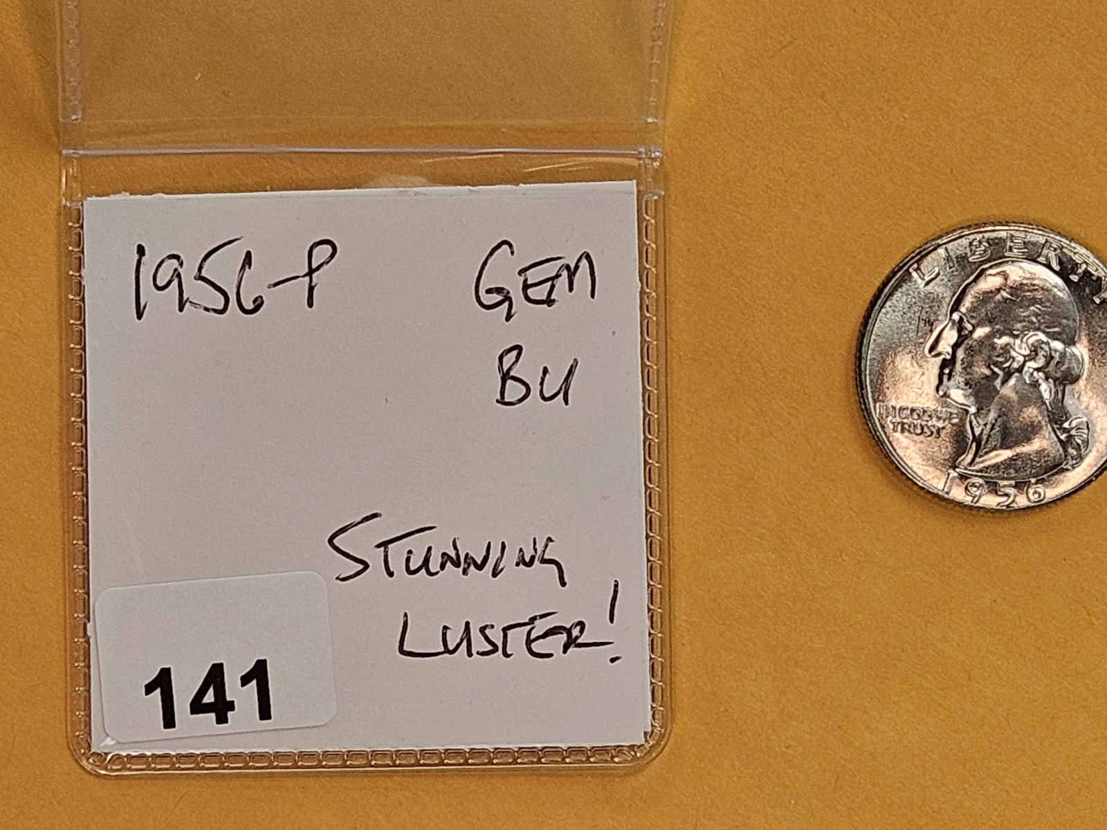 GEM Brilliant Uncirculated 1956 Washington Quarter - 2