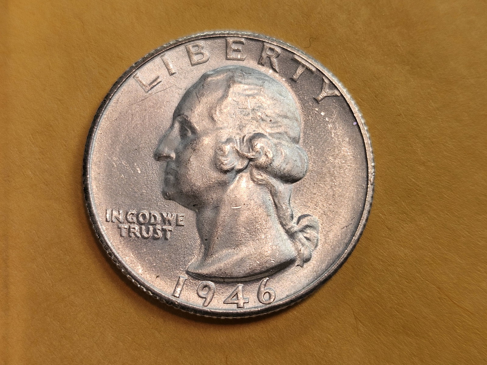Very Choice Brilliant Uncirculated 1946-S Washington Quarter: Nice original luster!