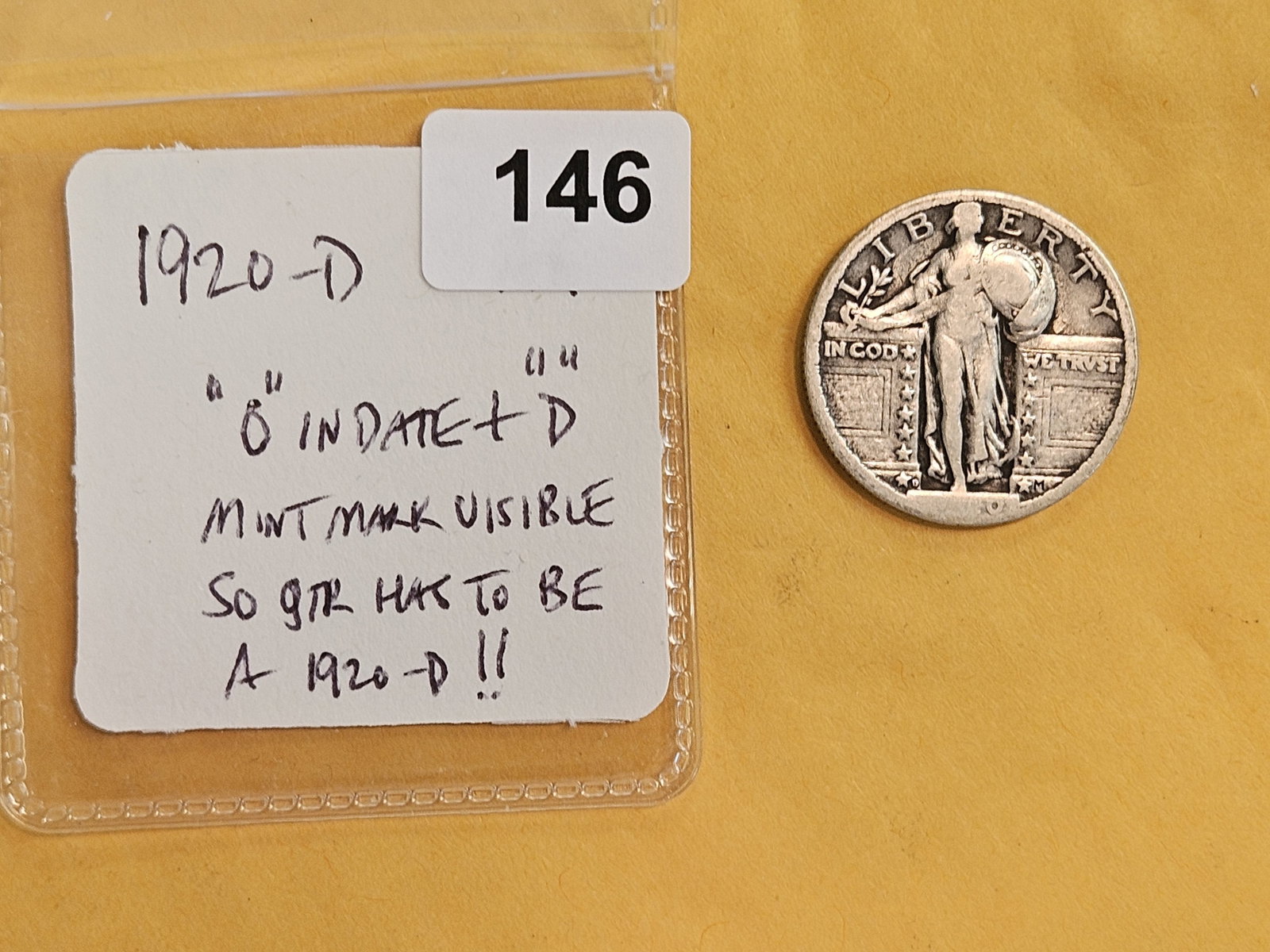 * Semi-Key 1920-D Standing Liberty Quarter - 2