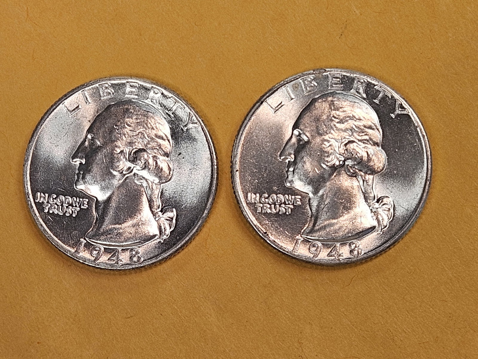 Two GEM Brilliant Uncirculated Washington Quarters - 4