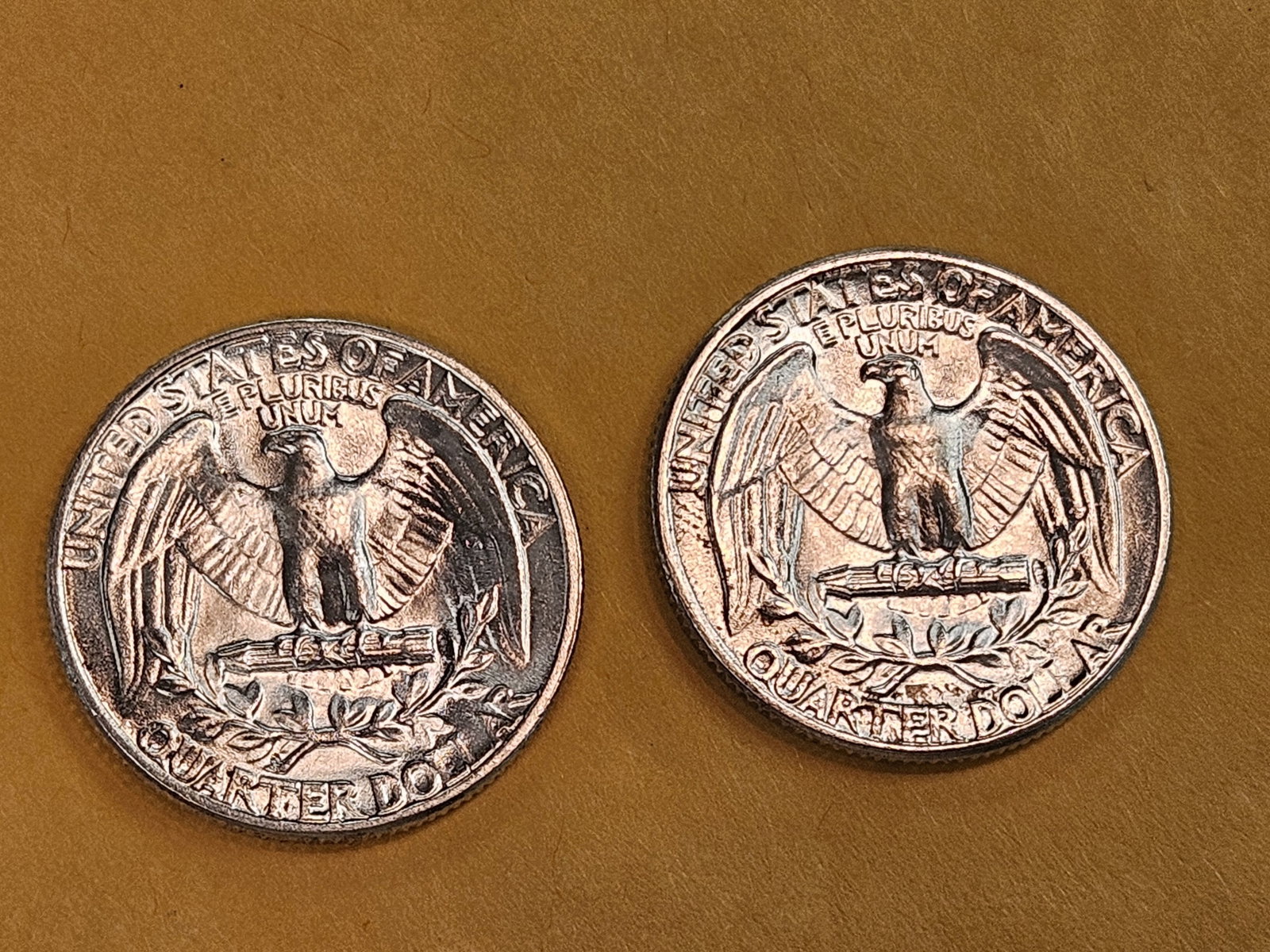 Two GEM Brilliant Uncirculated Washington Quarters - 5