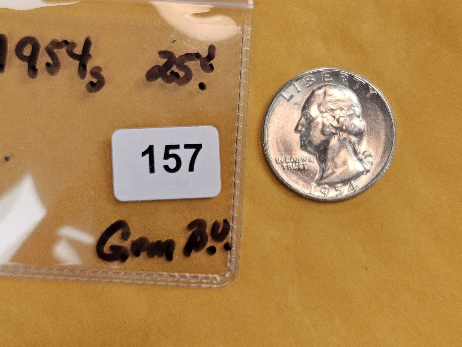 GEM Brilliant Uncirculated 1954-S Washington Quarter - 2