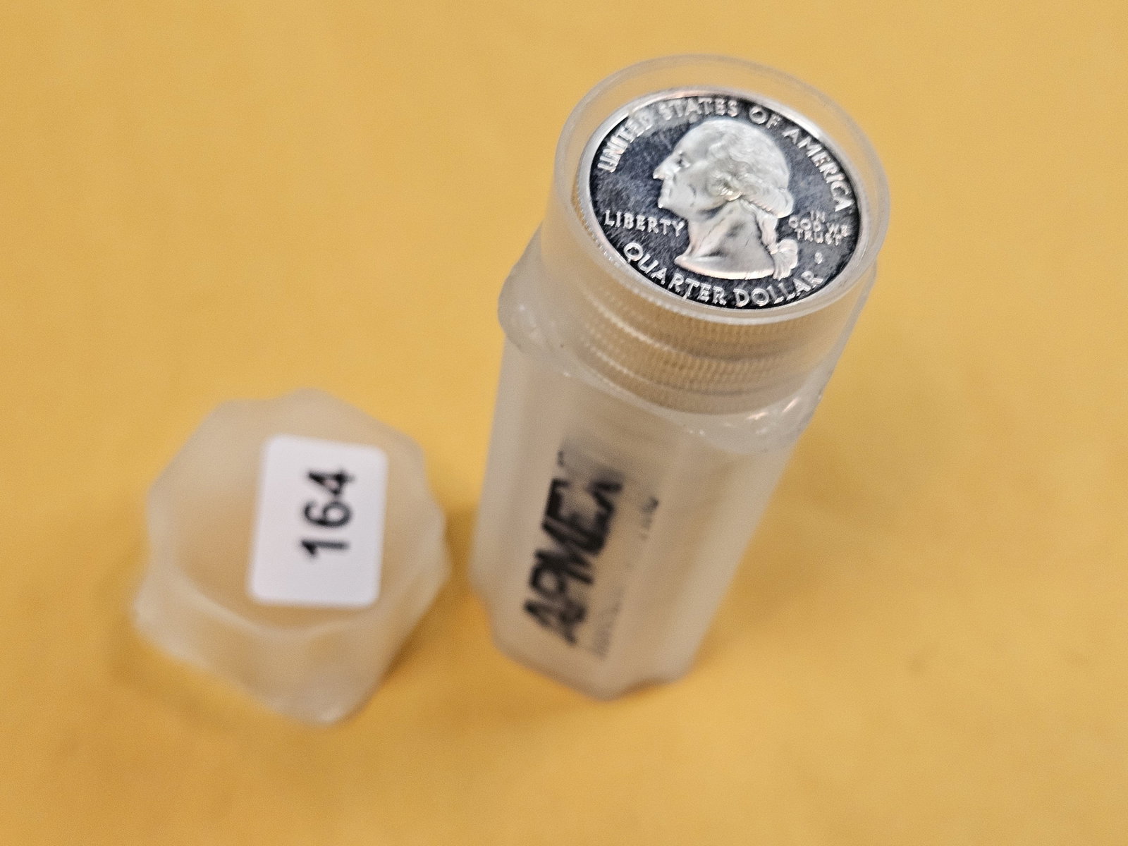 * FULL ROLL * Proof Silver Washington Quarters - 2