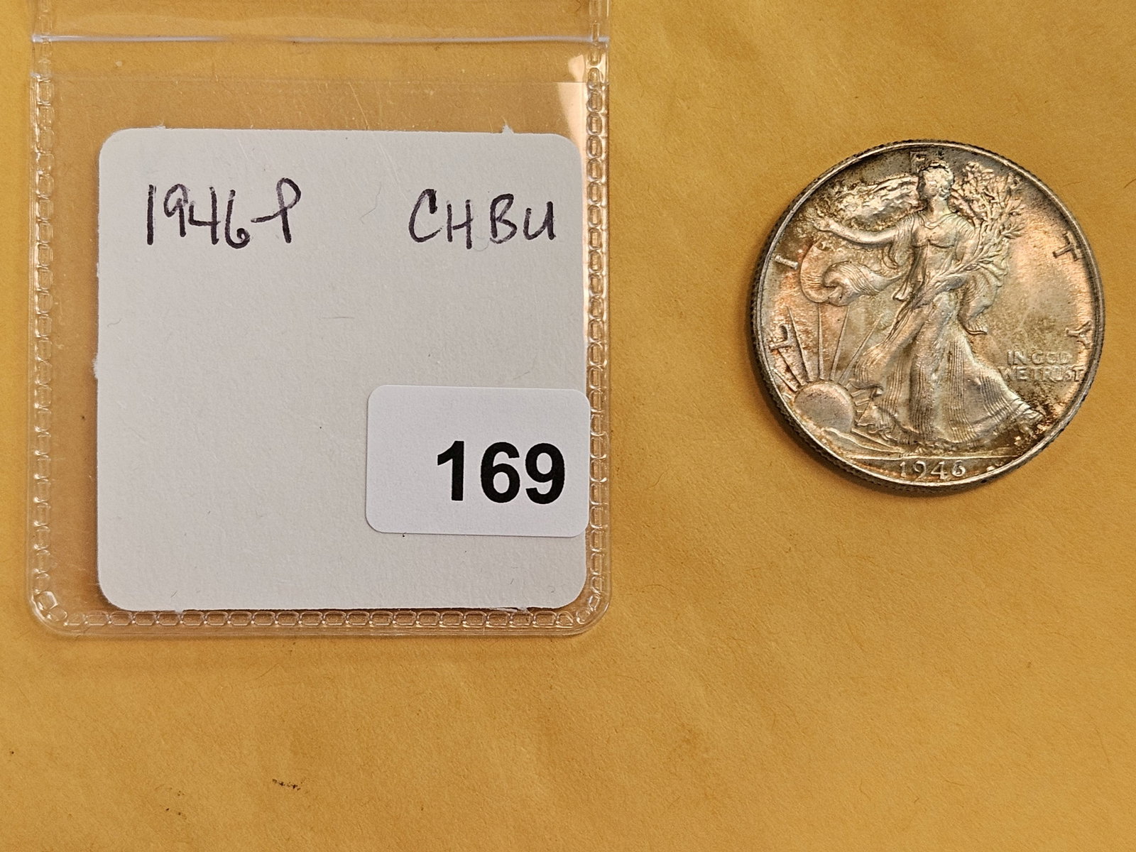Choice Brilliant Uncirculated 1946 Walking Liberty Half Dollar - 2