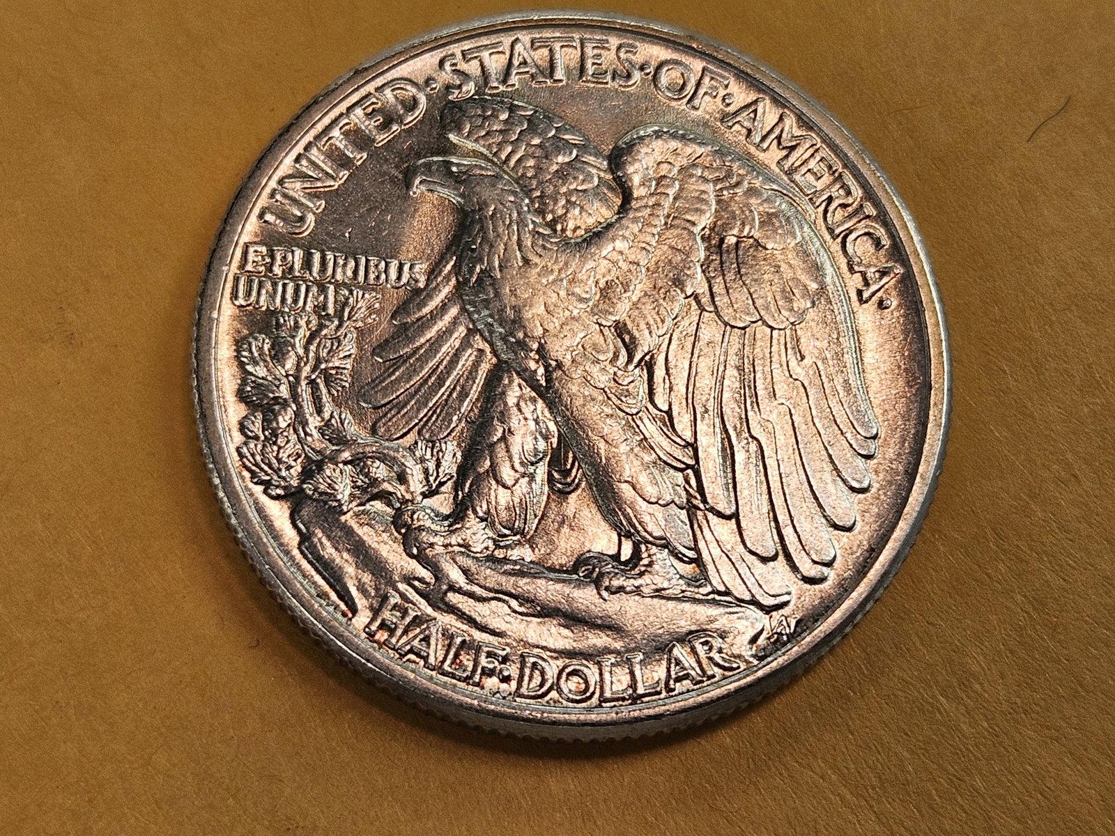 Very Choice Brilliant Uncirculated 1942 Walking Liberty Half Dollar - 6