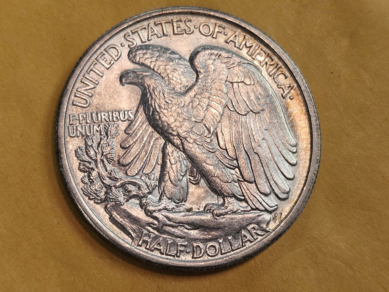Choice Brilliant Uncirculated Plus 1935 Walking Liberty Half Dollar - 7