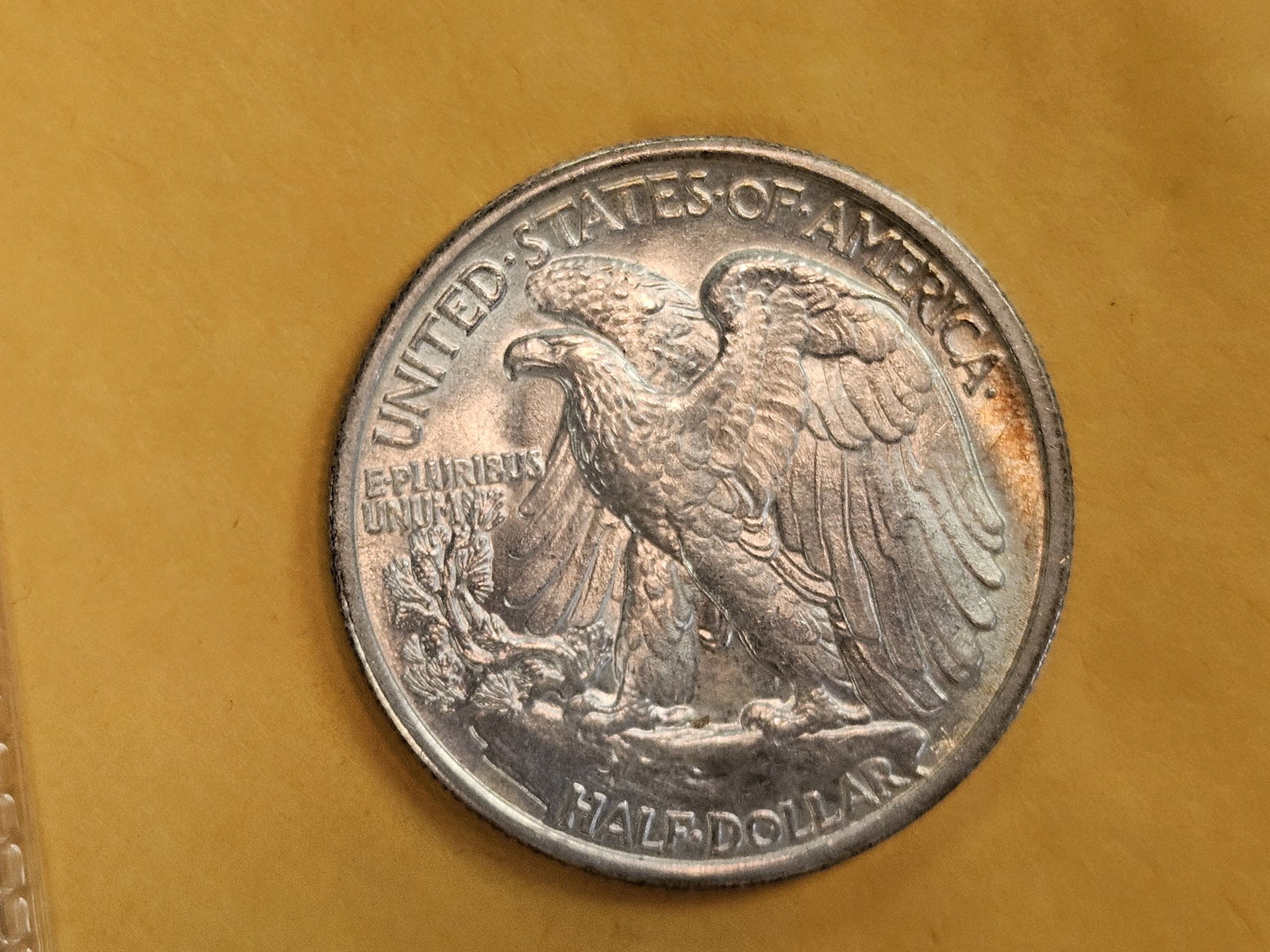Choice Brilliant Uncirculated Plus 1935 Walking Liberty Half Dollar - 8