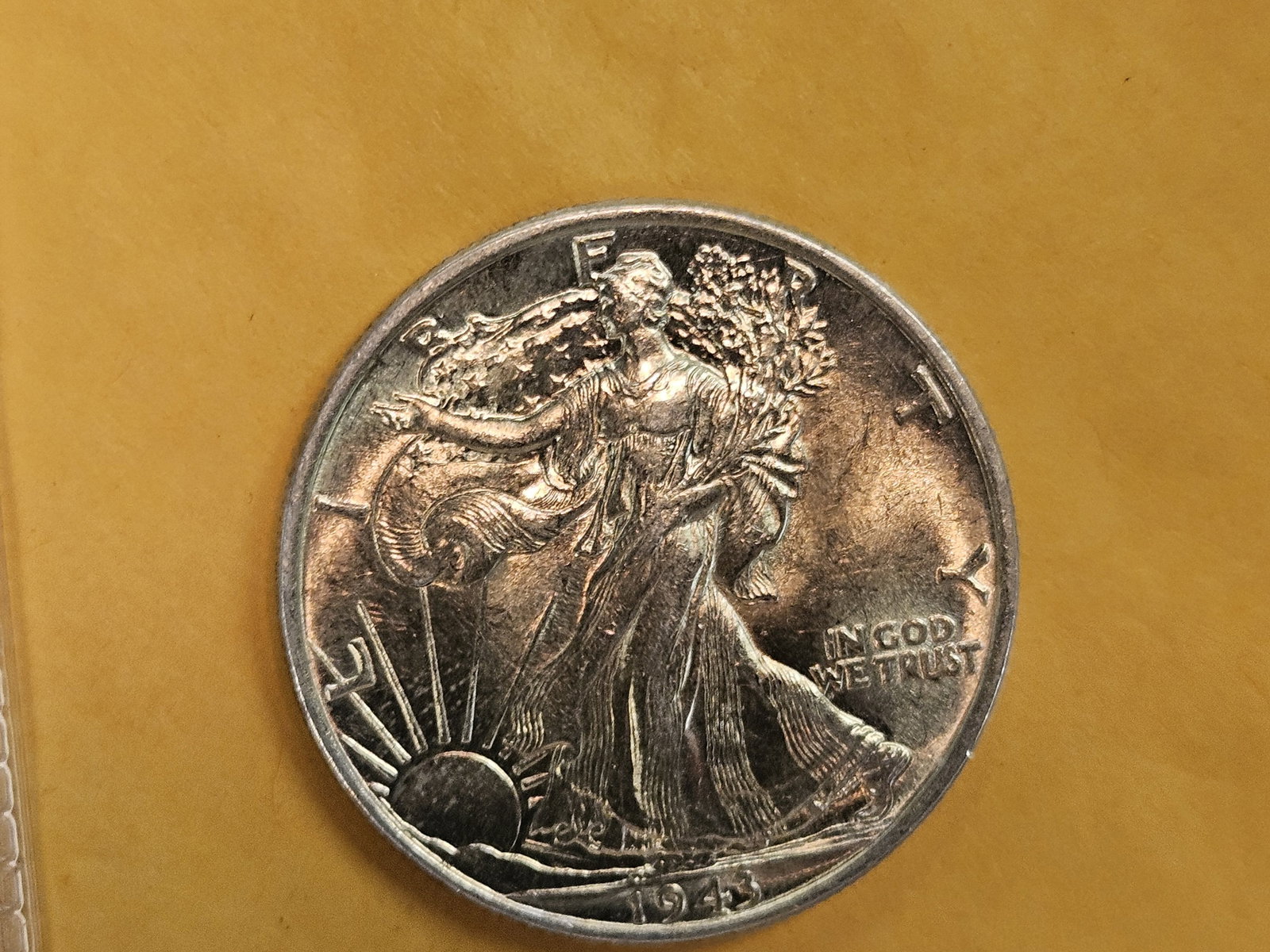 Choice Brilliant Uncirculated Plus 1943 Walking Liberty Half Dollar - 5