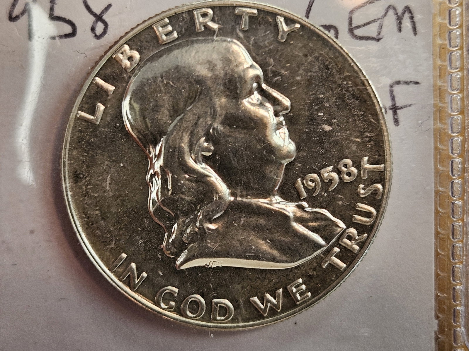 Two GEM Proof silver Franklin Half Dollars - 2