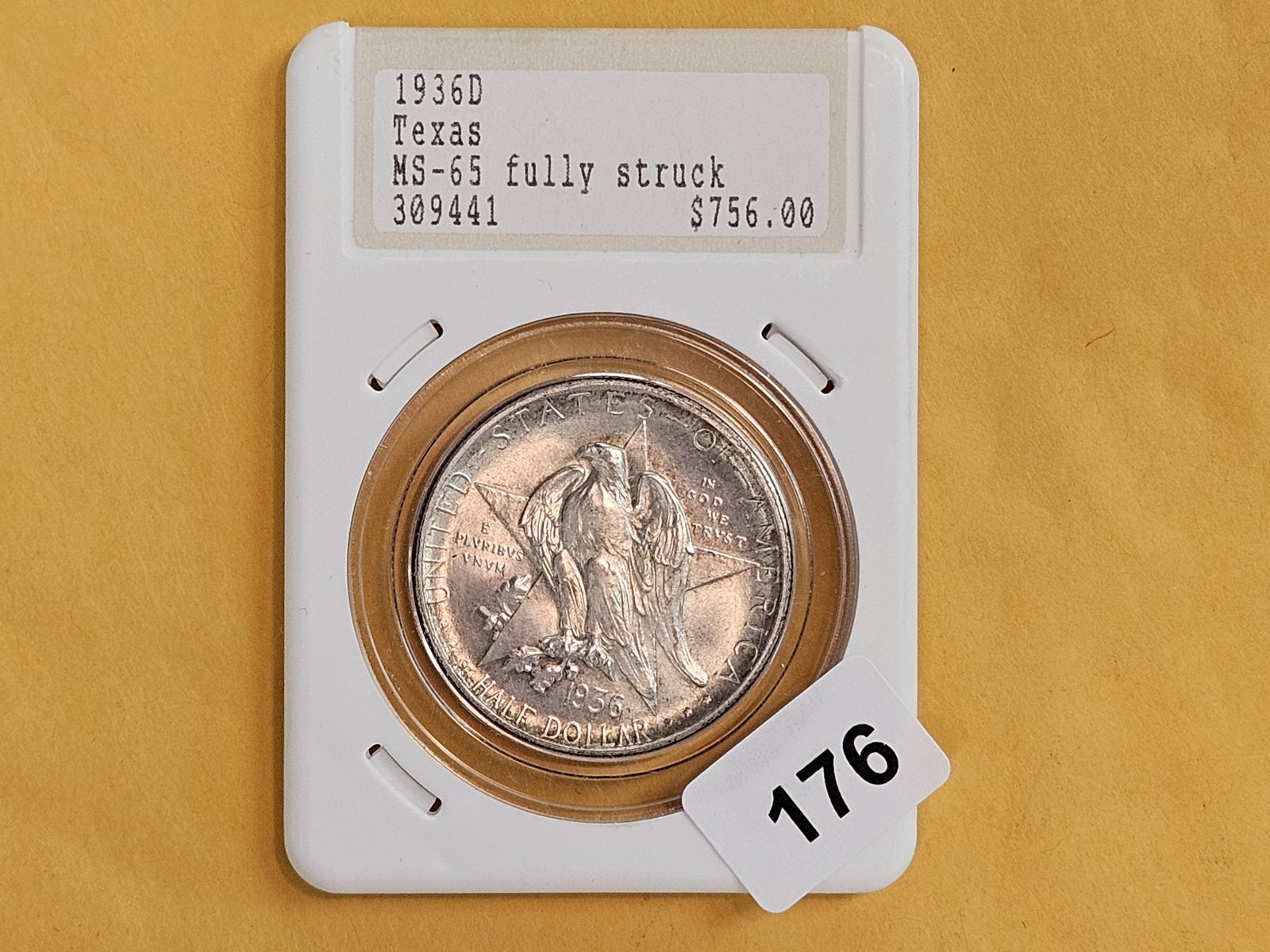 * GEM Brilliant Uncirculated 1936-D Commemorative Silver half Dollar - 2