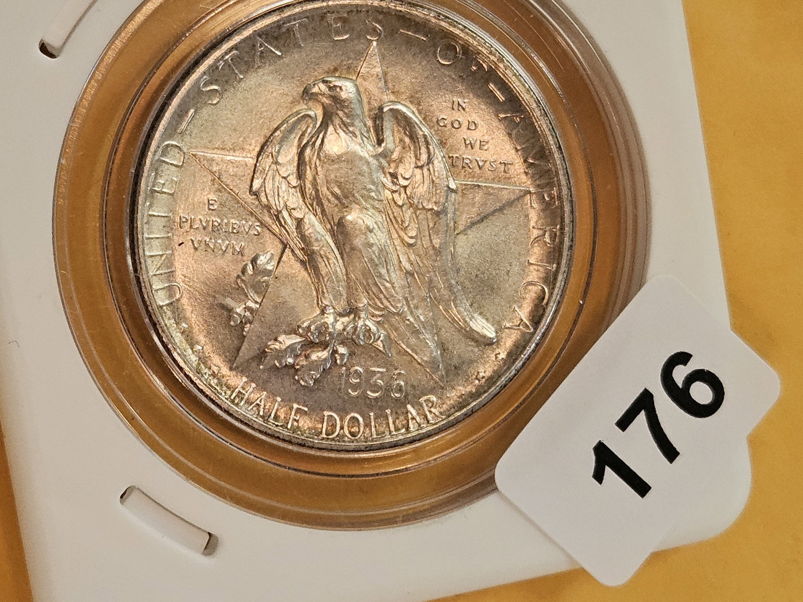 * GEM Brilliant Uncirculated 1936-D Commemorative Silver half Dollar - 5