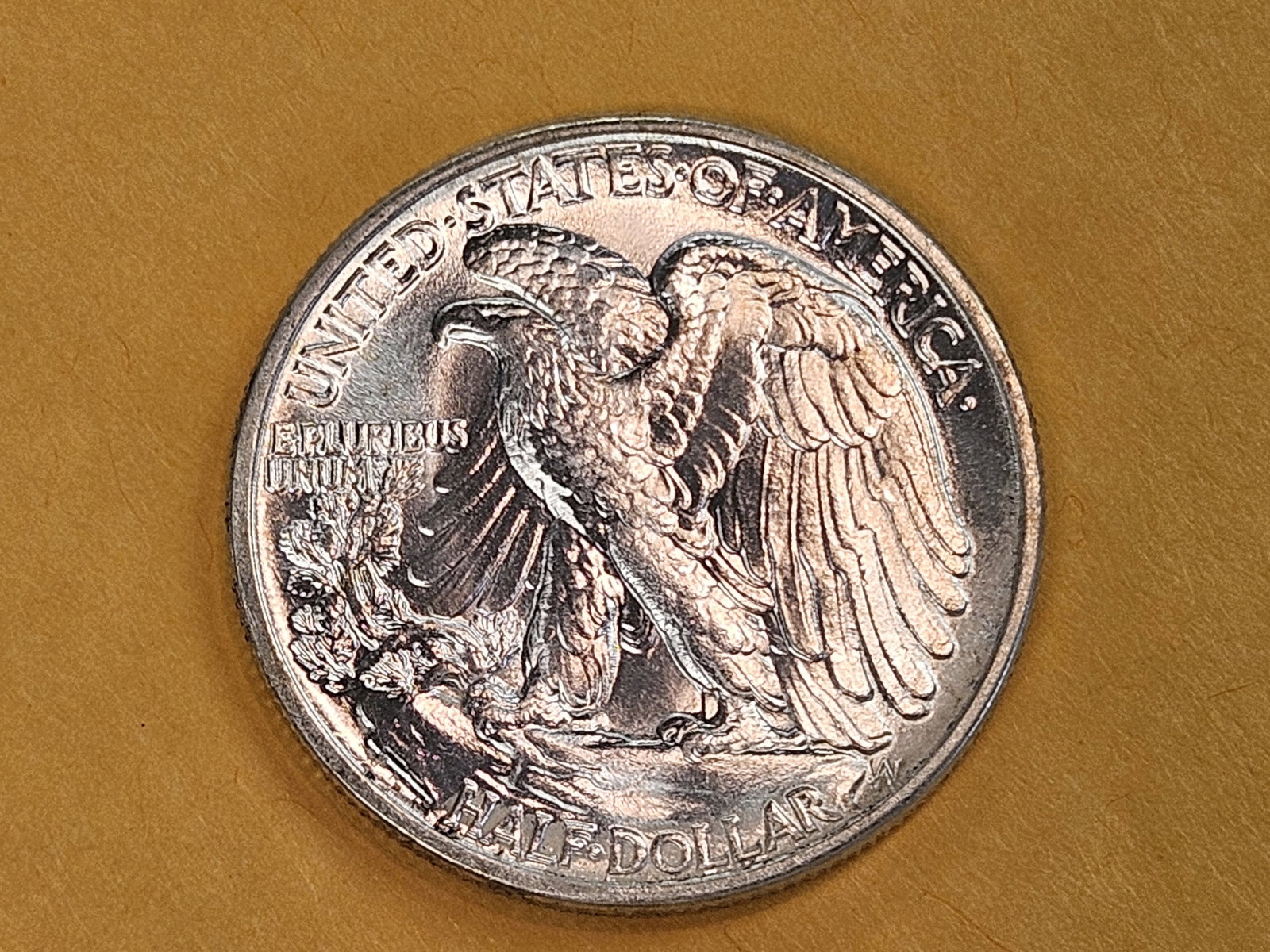 Very Choice Brilliant Uncirculated plus 1943 Walking Liberty half Dollar - 5