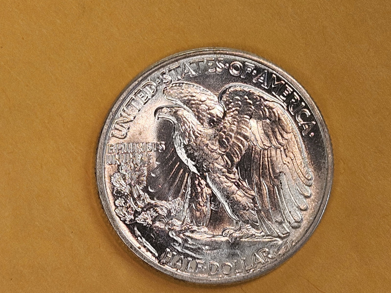 Very Choice Brilliant Uncirculated plus 1943 Walking Liberty half Dollar - 6