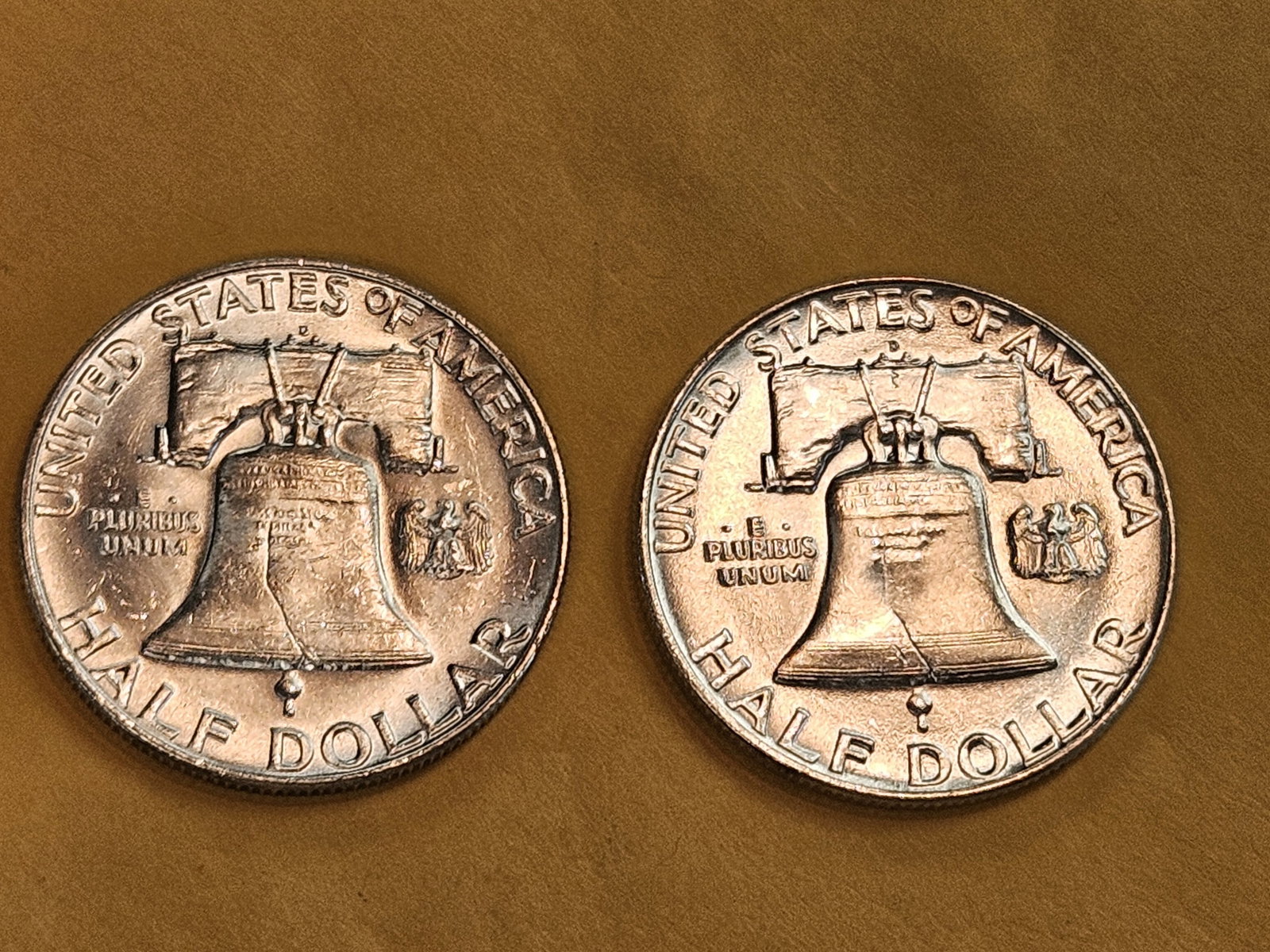 Two Choice Brilliant Uncirculated Franklin Half Dollars - 4