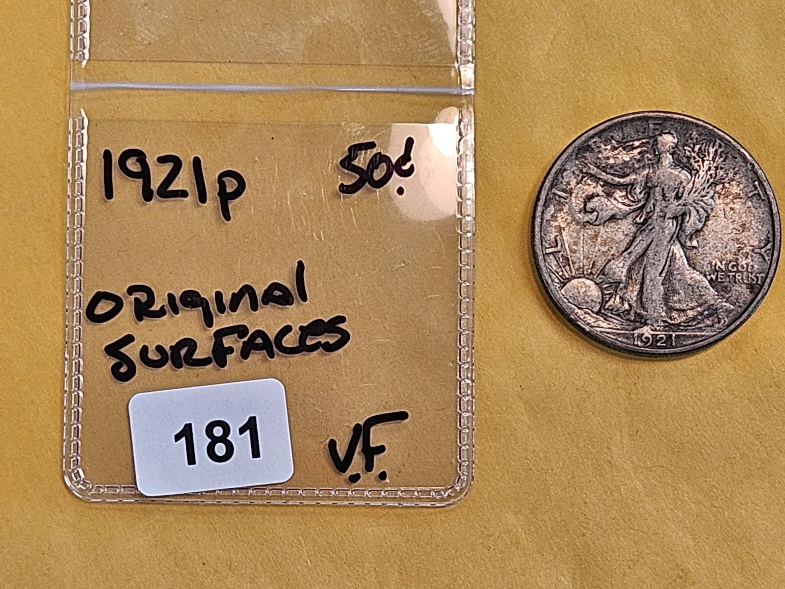 * KEY DATE * 1921 Walking Liberty Half Dollar - 2