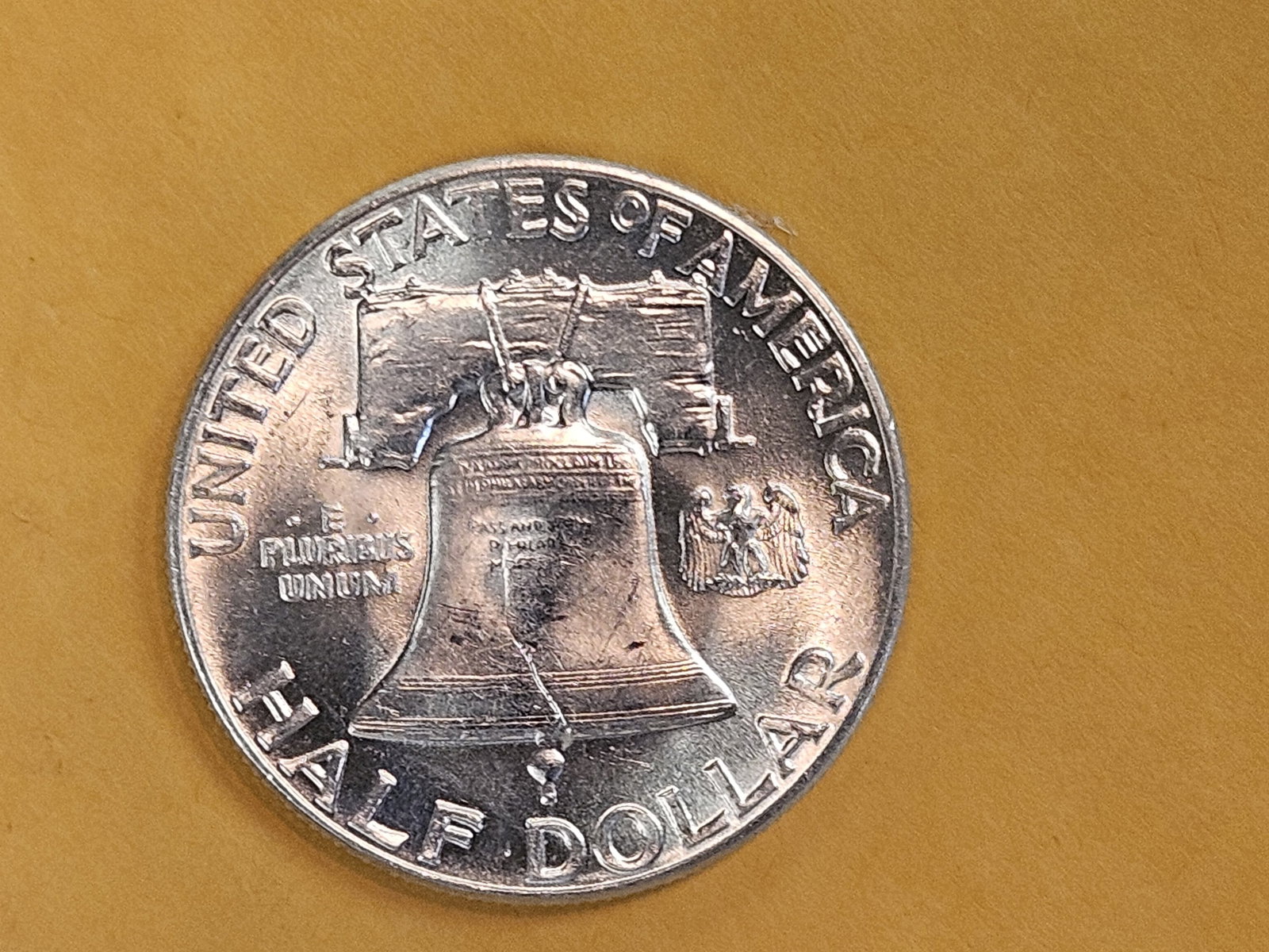 Choice Brilliant Uncirculated 1949 Franklin Half Dollar FBL - 5