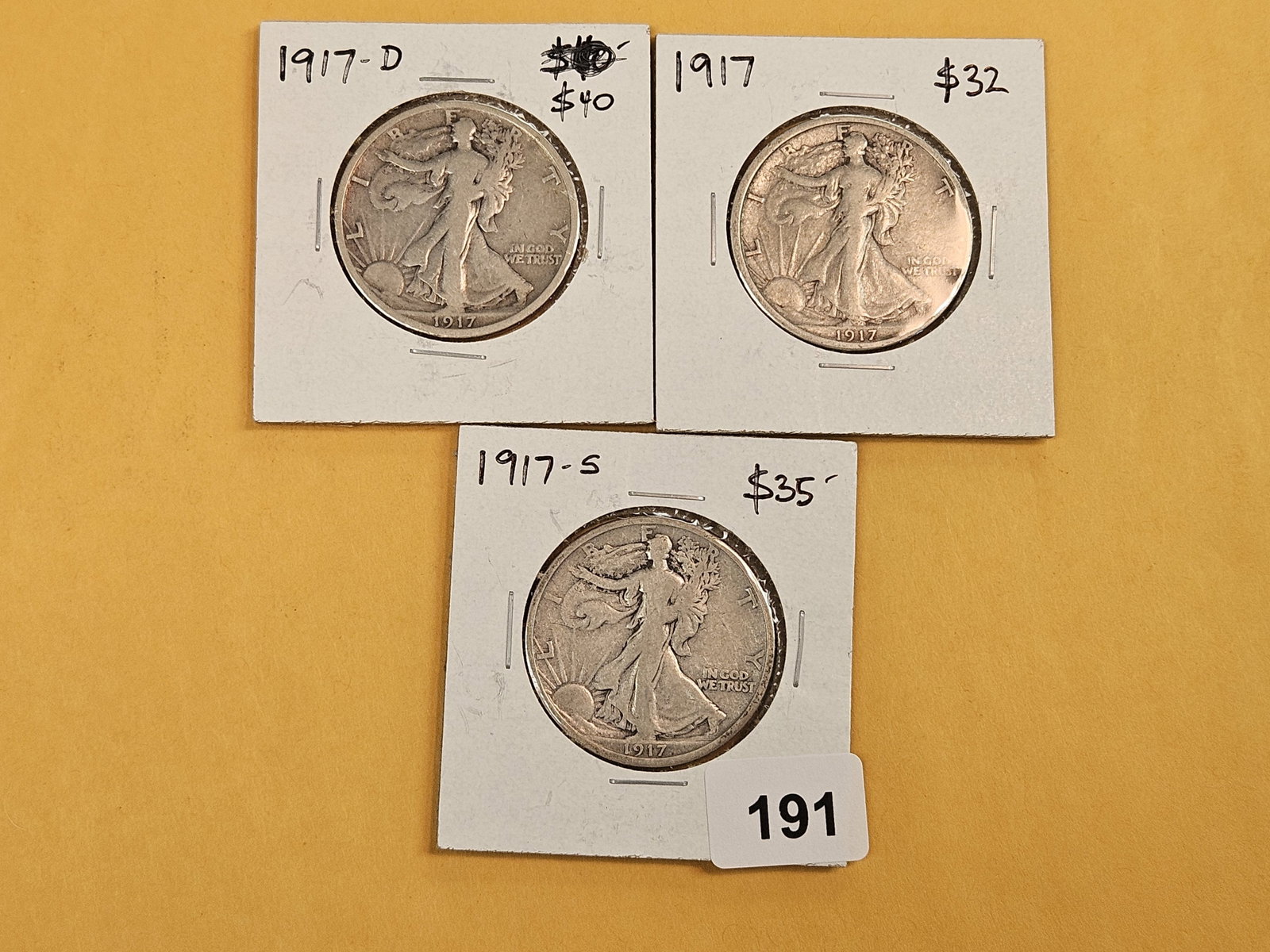 Three little better date silver Half Dollars - 2