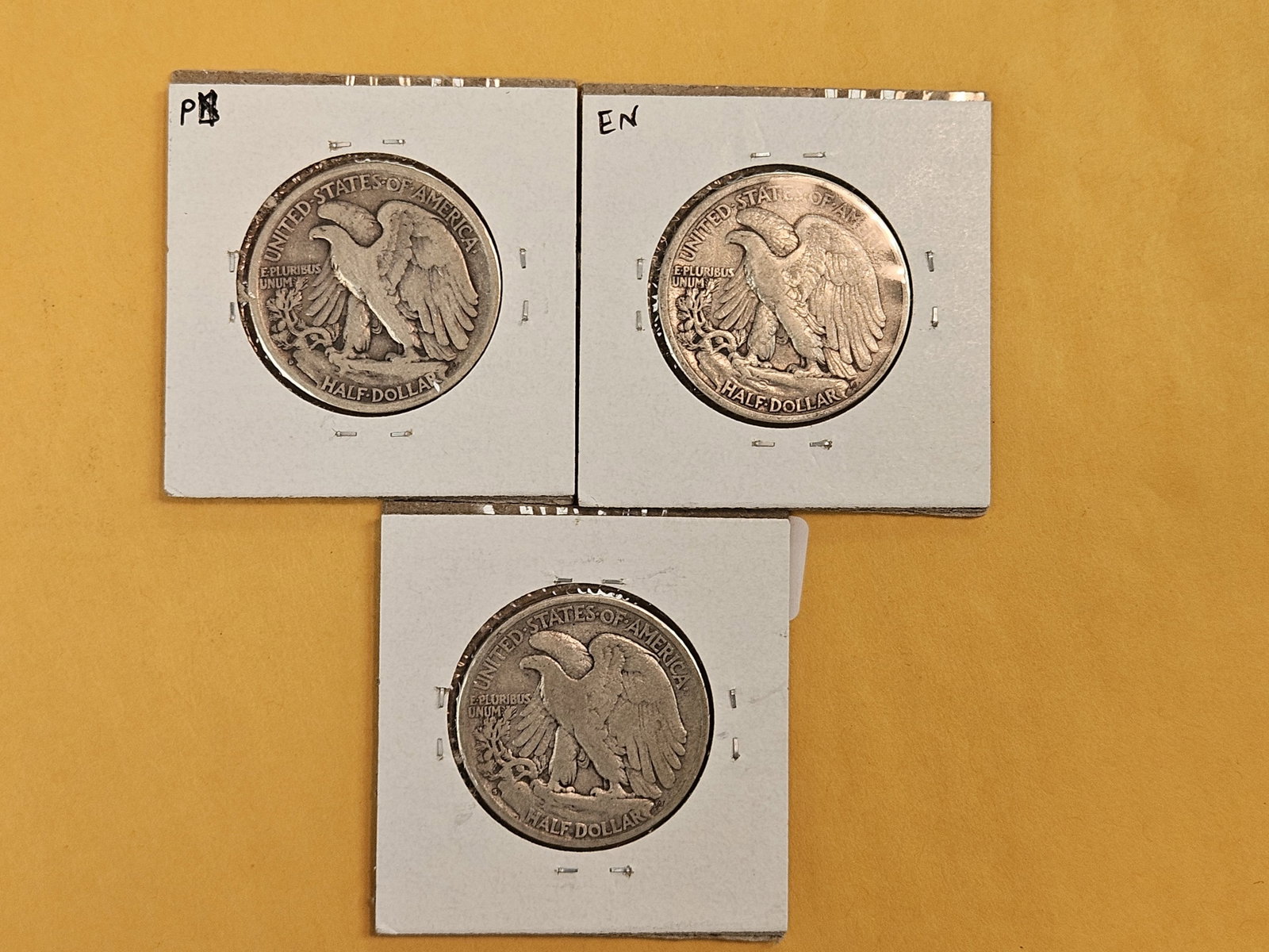 Three little better date silver Half Dollars - 3