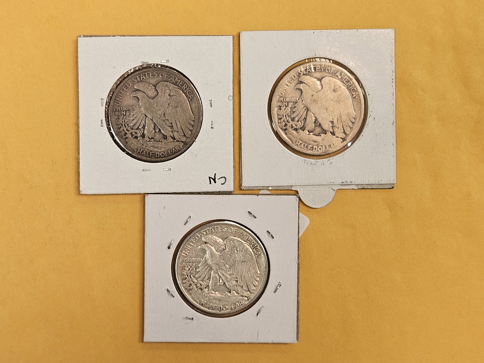 Three mixed silver Half Dollars - 3